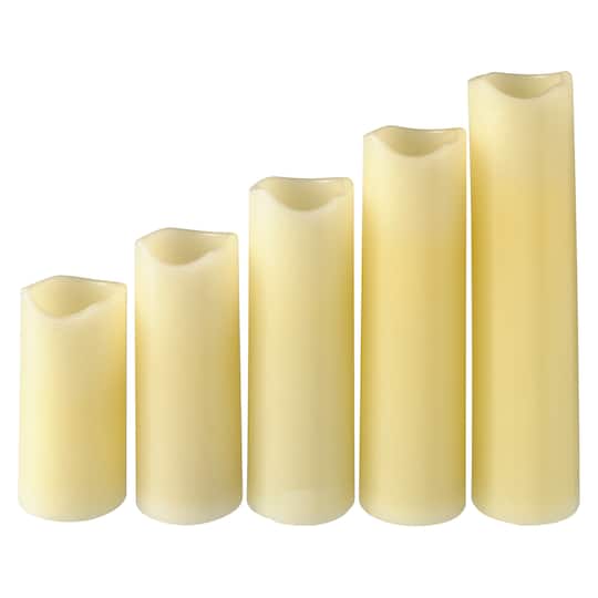 LED Wax Pillar Candles by Ashland®